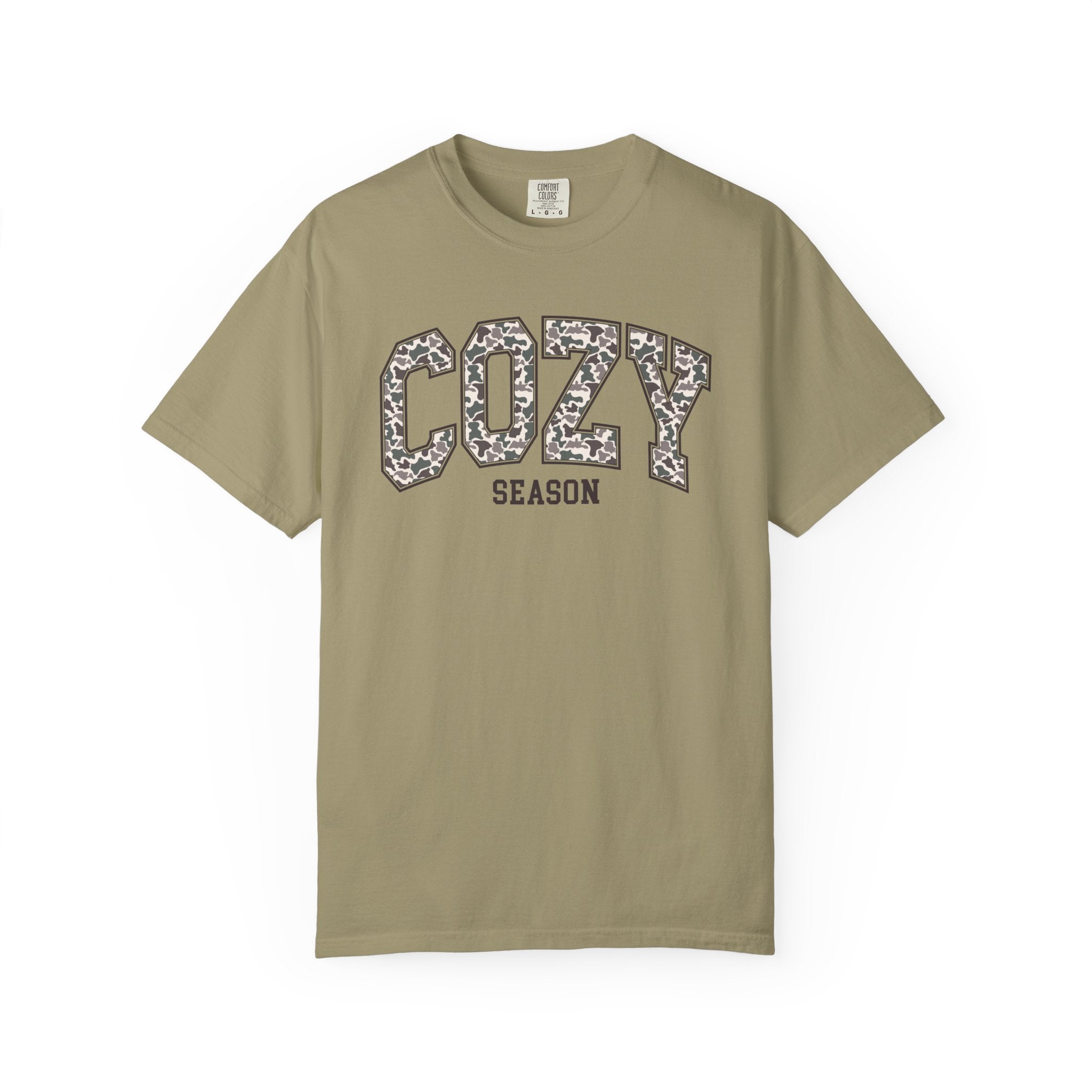 Camo Cozy Season Comfort Colors Graphic Tee