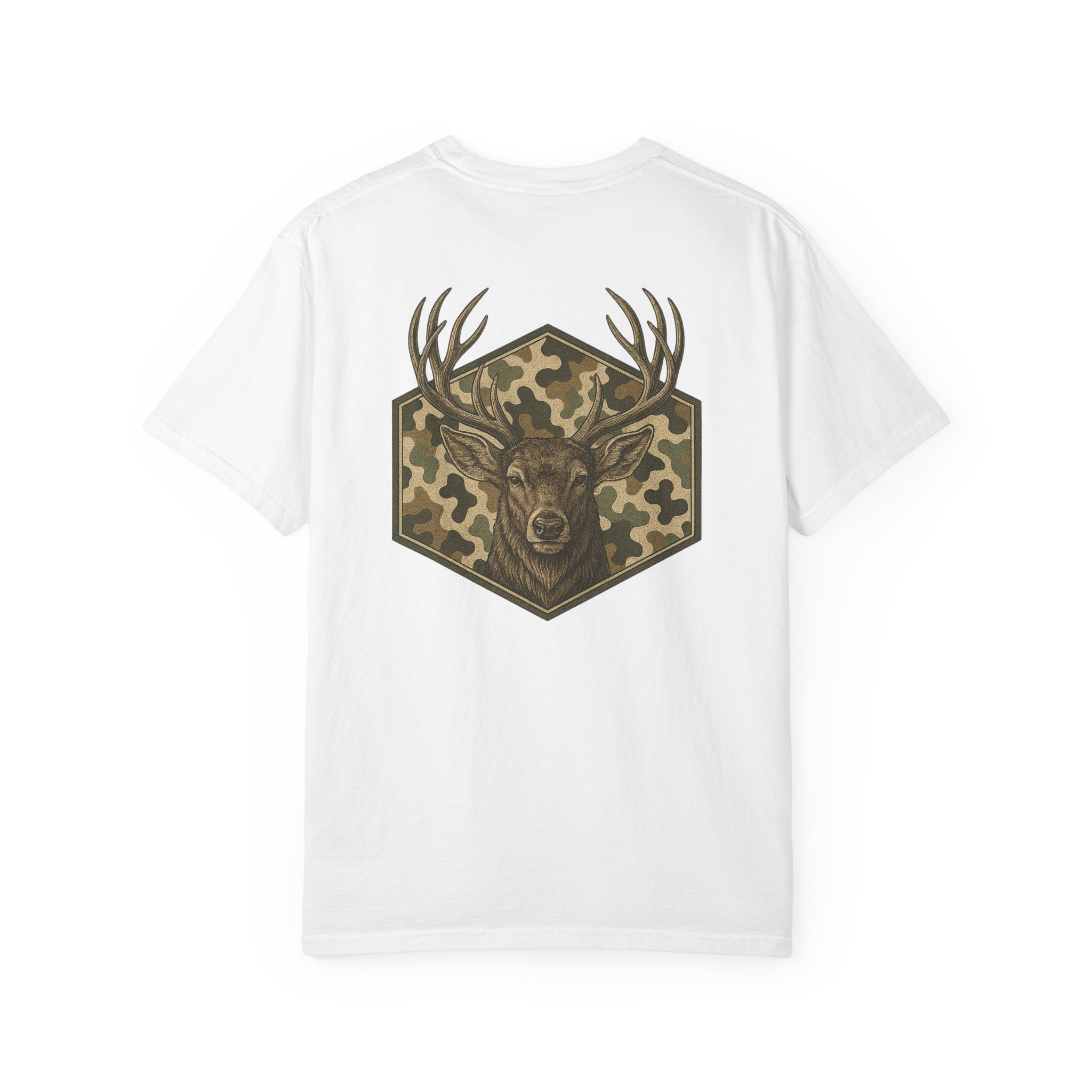 Camo Deer Comfort Colors Graphic Tee