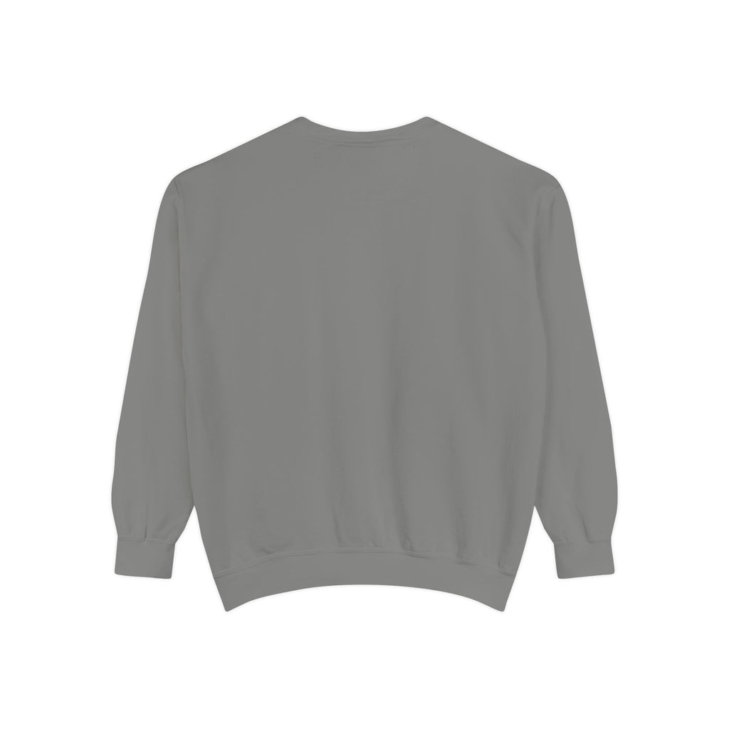Gray sweatshirt back view image on a white background