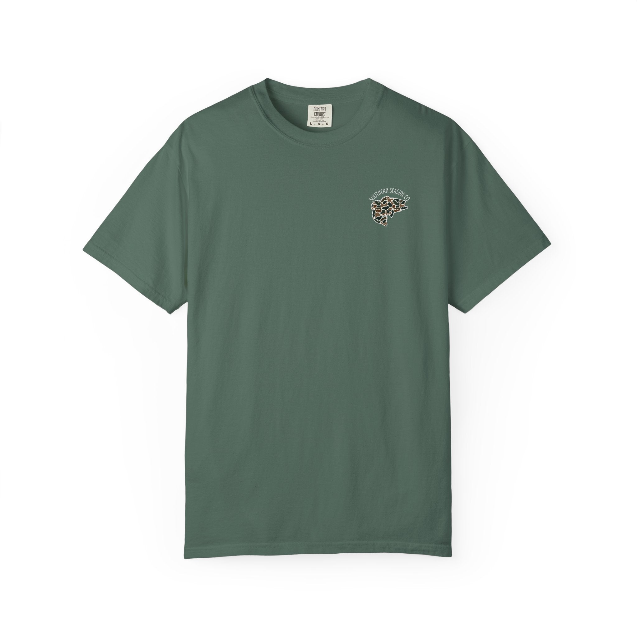 Southern Seaside Camo Bass Comfort Colors® Tee