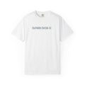 White t-shirt with 'SOUTHERN SEASIDE CO' text on a white background