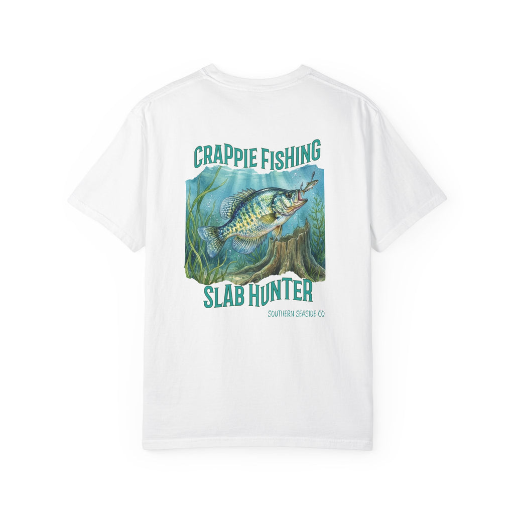 Crappie fishing t-shirt with crappie fishing graphic 