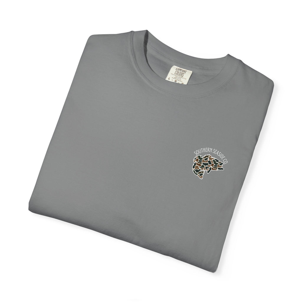 Southern Seaside Camo Bass Comfort Colors® Tee