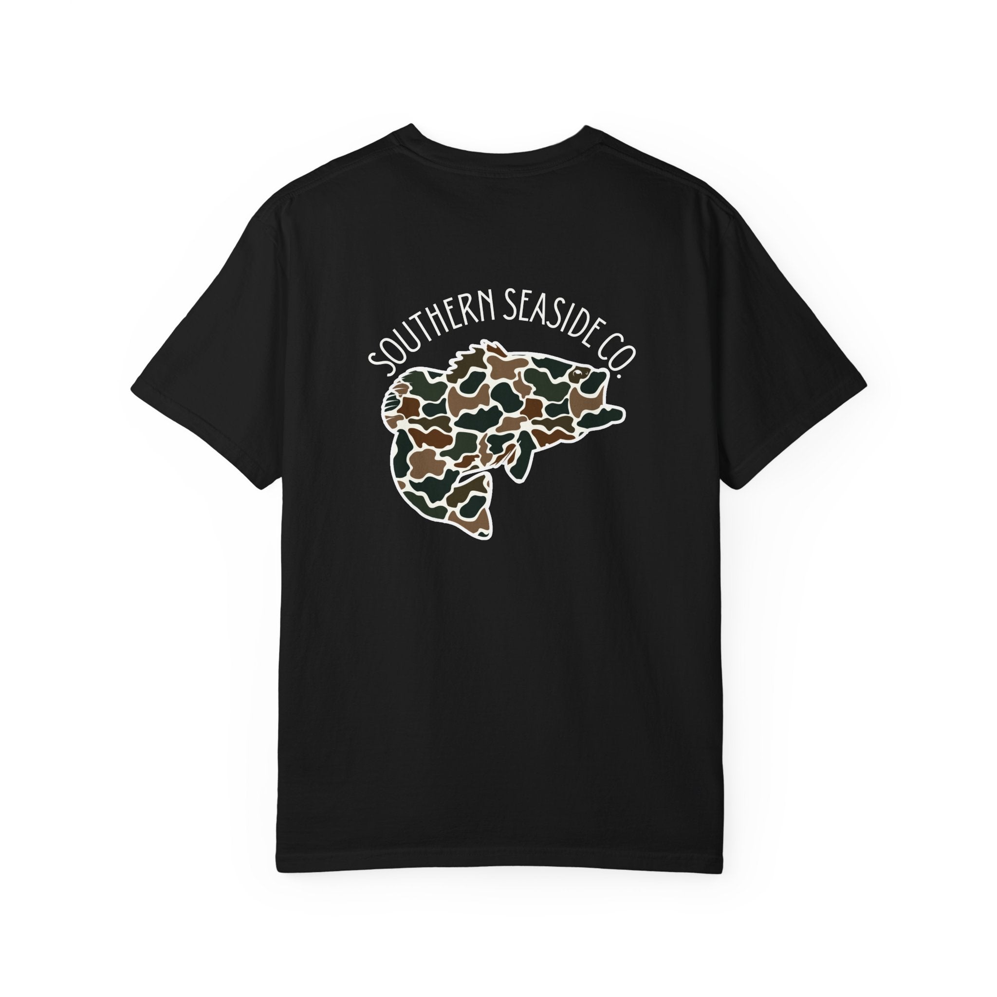Southern Seaside Camo Bass Comfort Colors® Tee