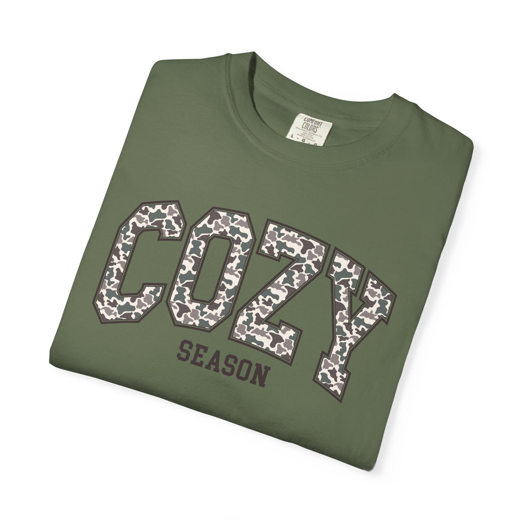 Camo Cozy Season Comfort Colors Graphic Tee