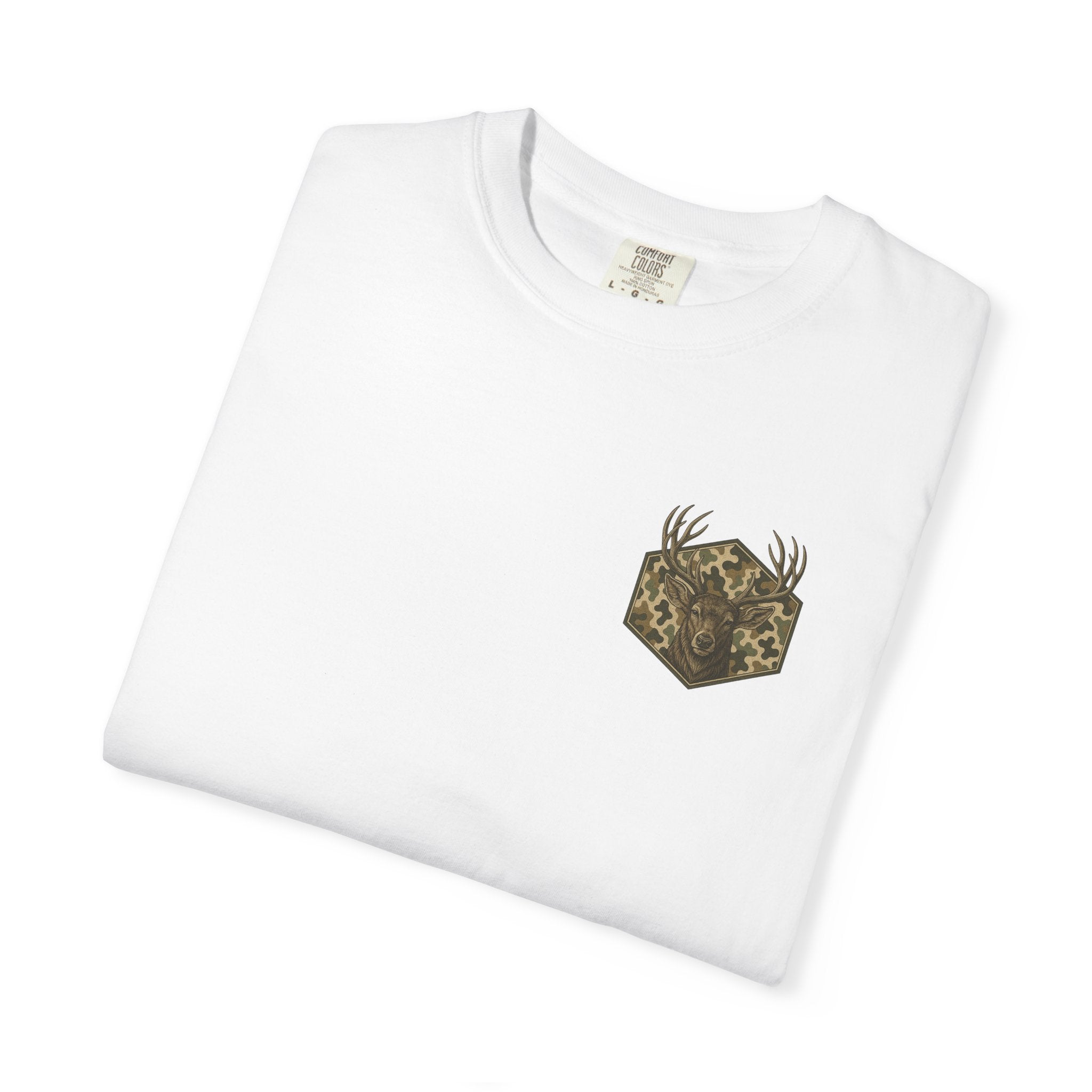 Camo Deer Comfort Colors Graphic Tee