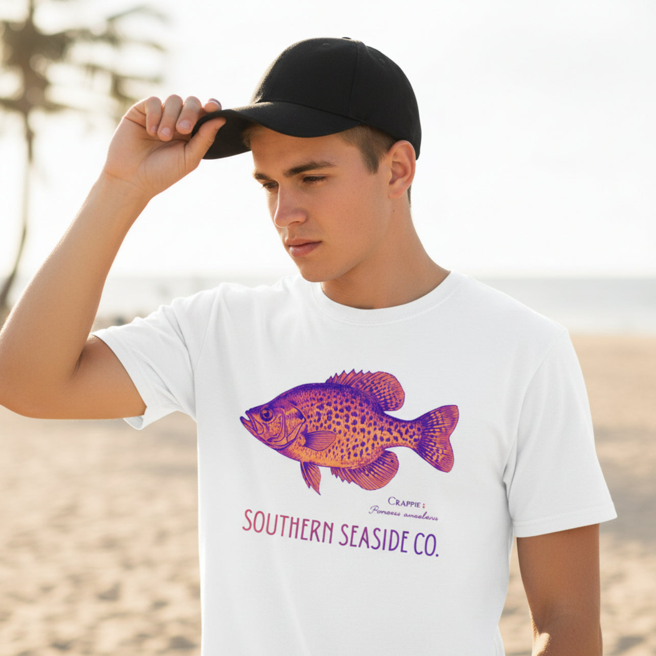 Crappie Fishing Comfort Colors Graphic Tee