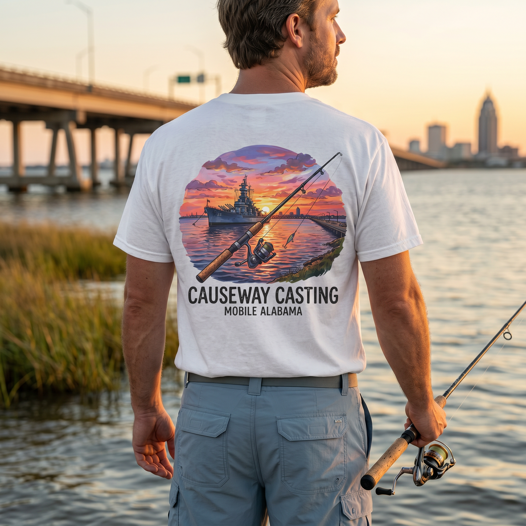 Causeway Casting Mobile Alabama Comfort Colors® Tee