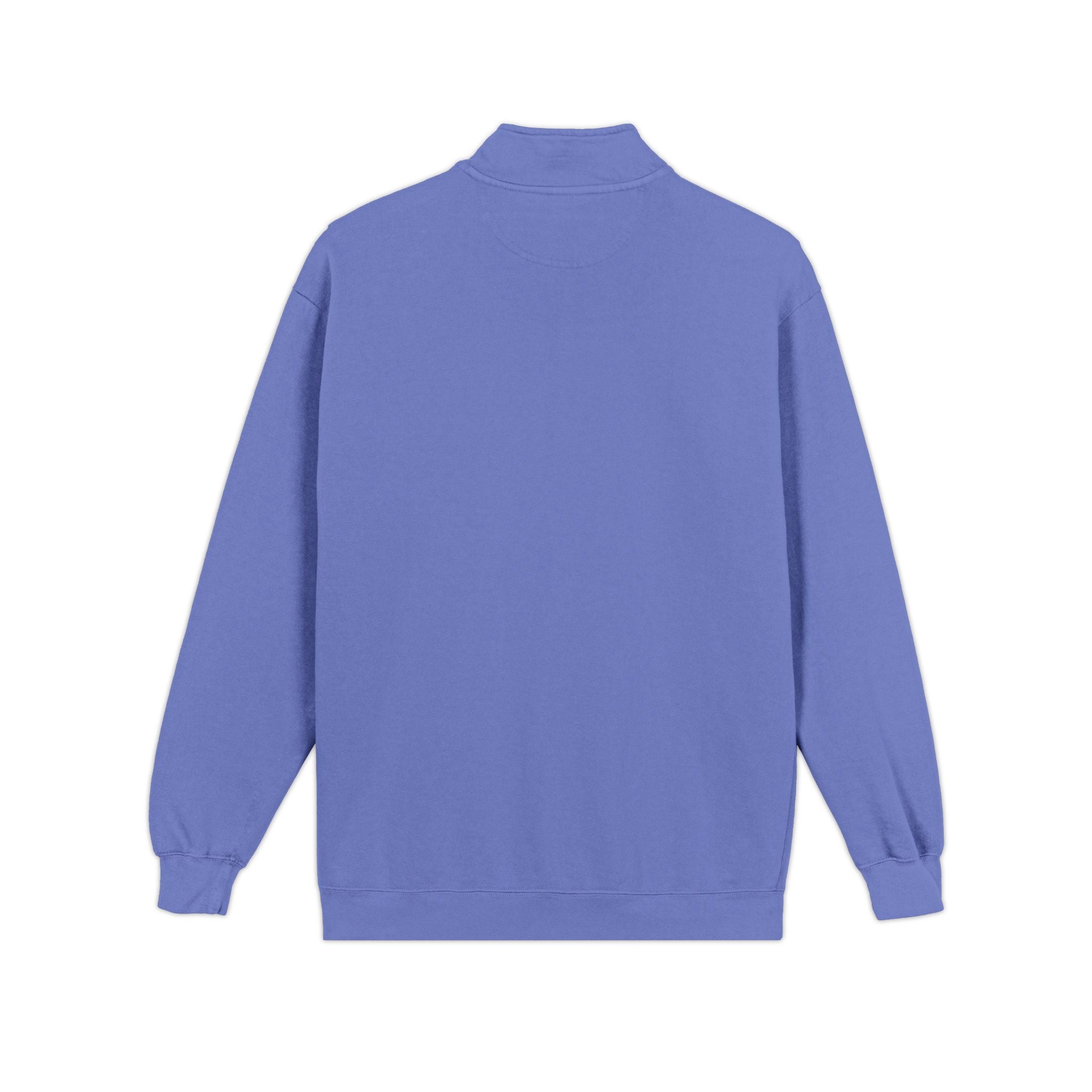 Purple sweatshirt back view image  on a white background