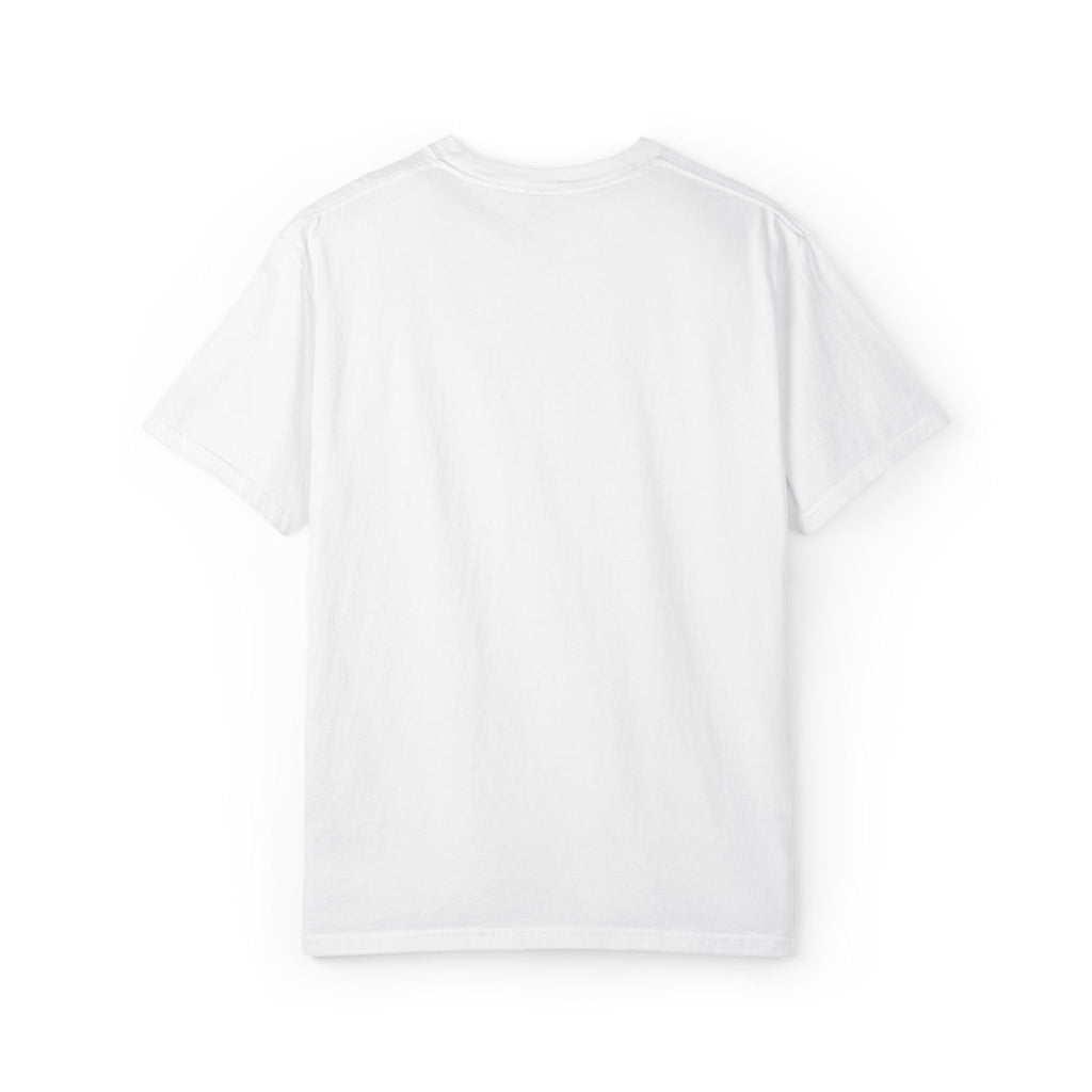 White t-shirt back view image on a white background