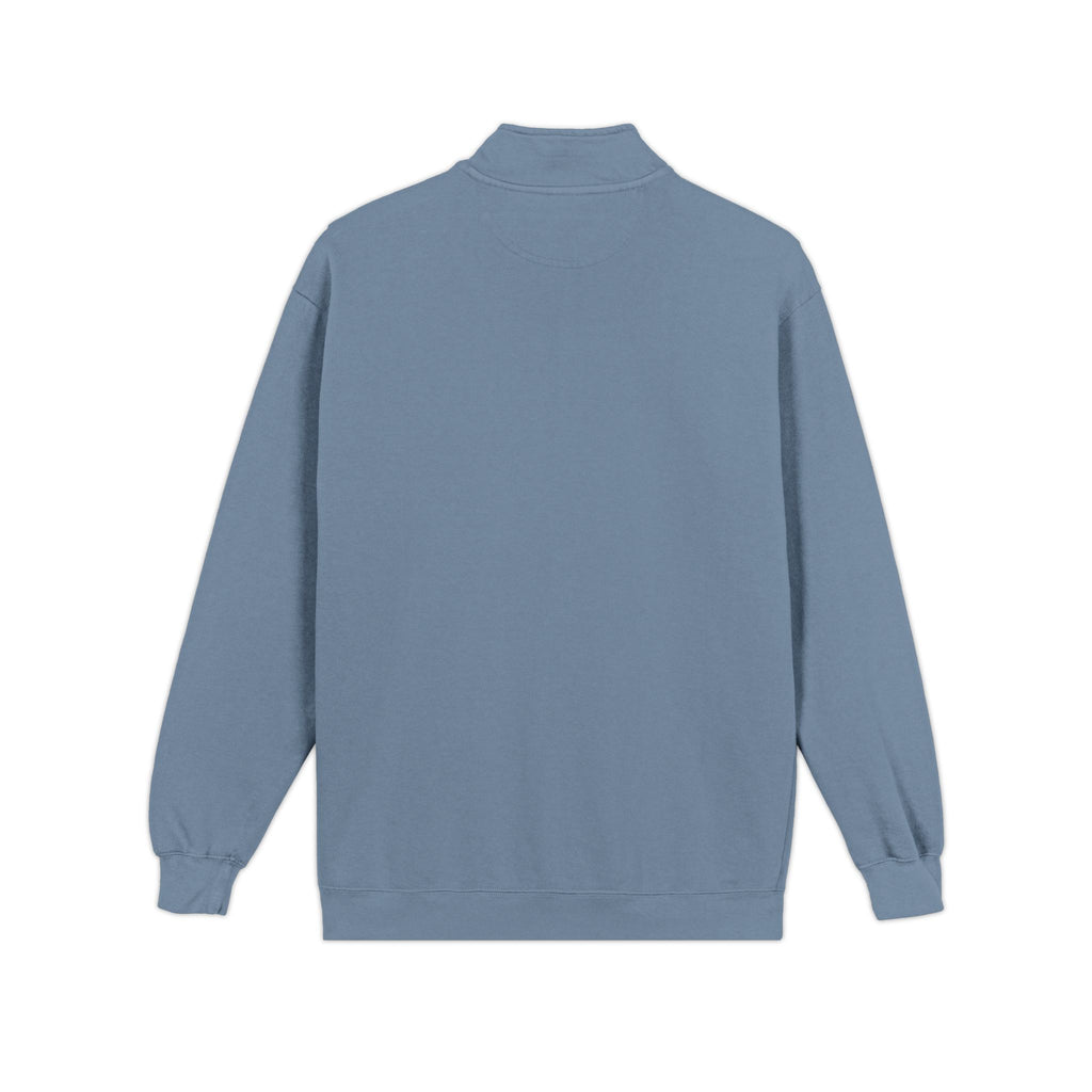Blue sweatshirt back view image on a white background