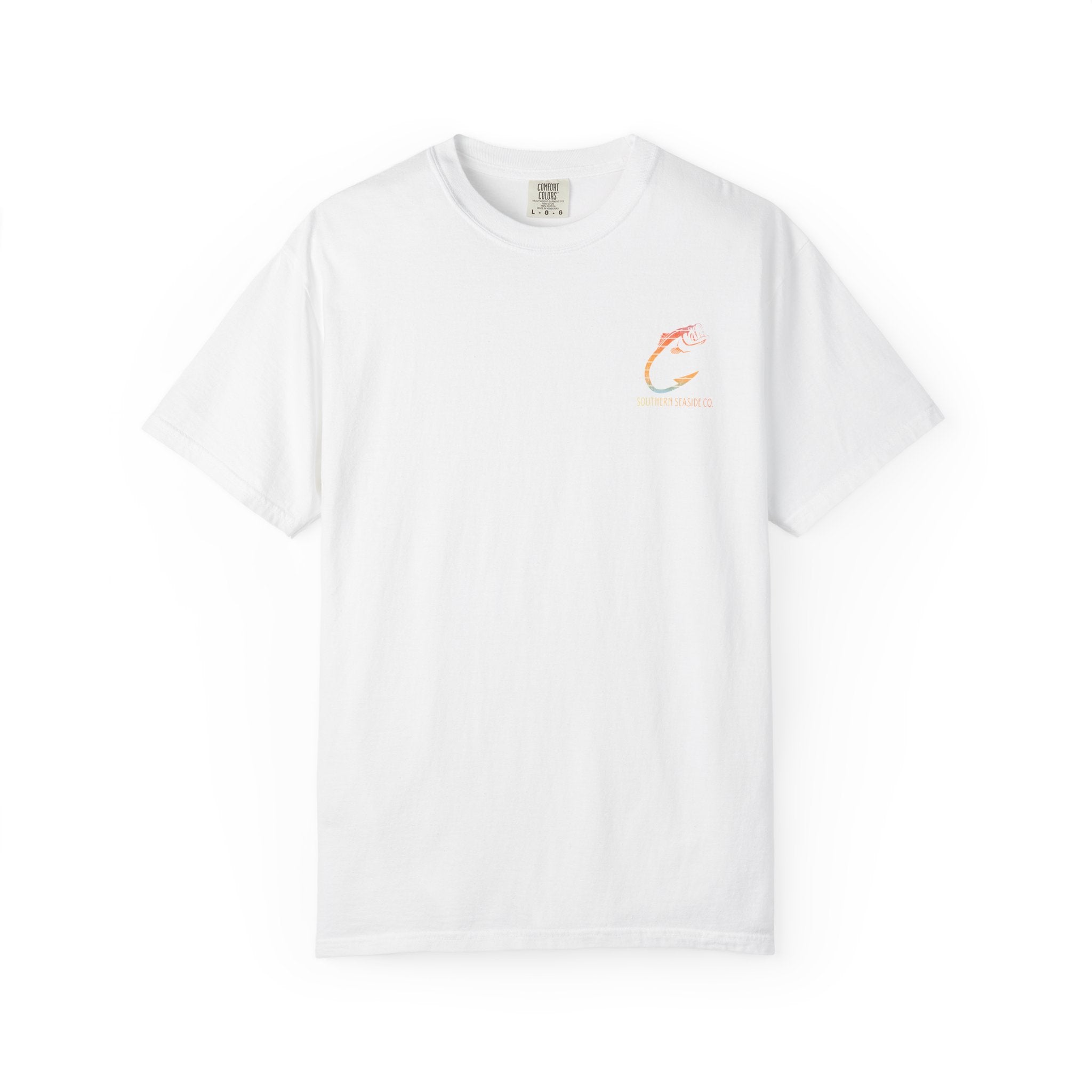 Sunset Fishing Silhouette Comfort Colors Graphic Tee