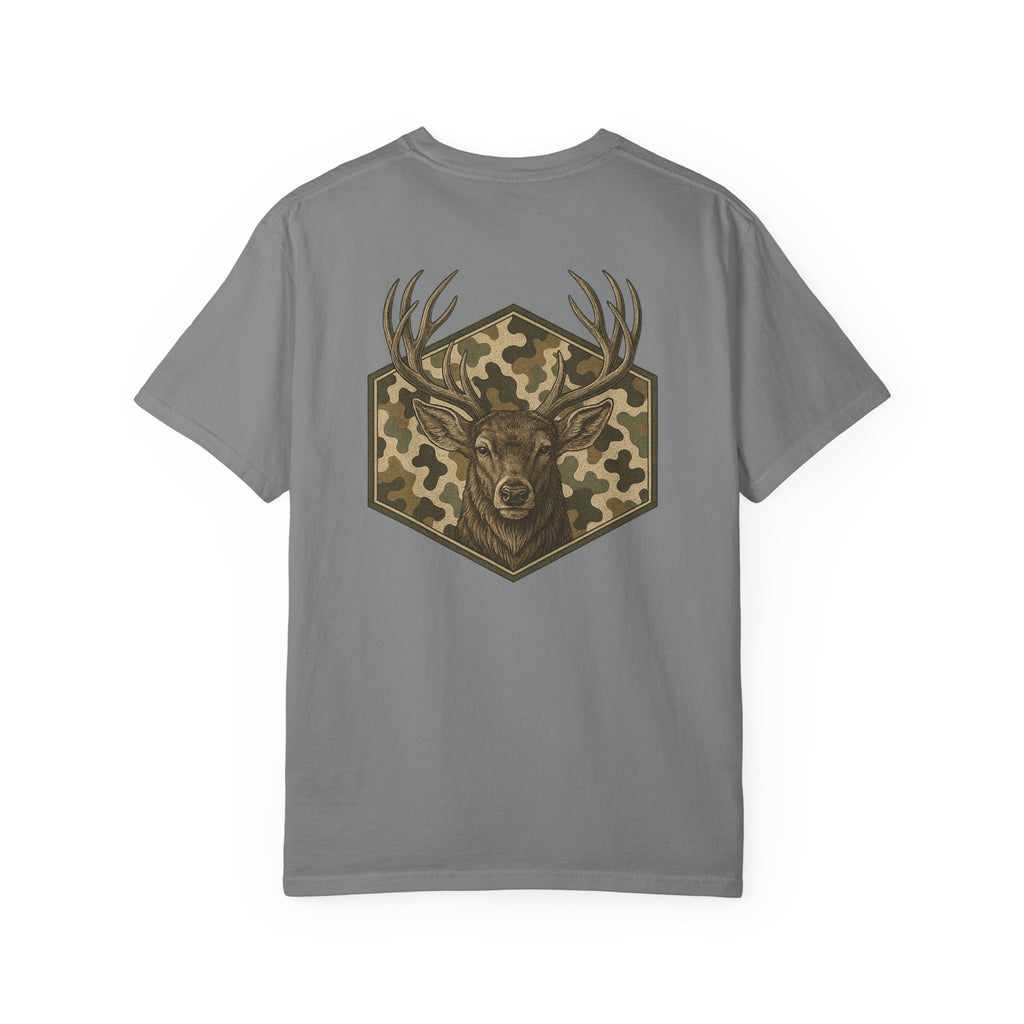 Camo Deer Comfort Colors Graphic Tee