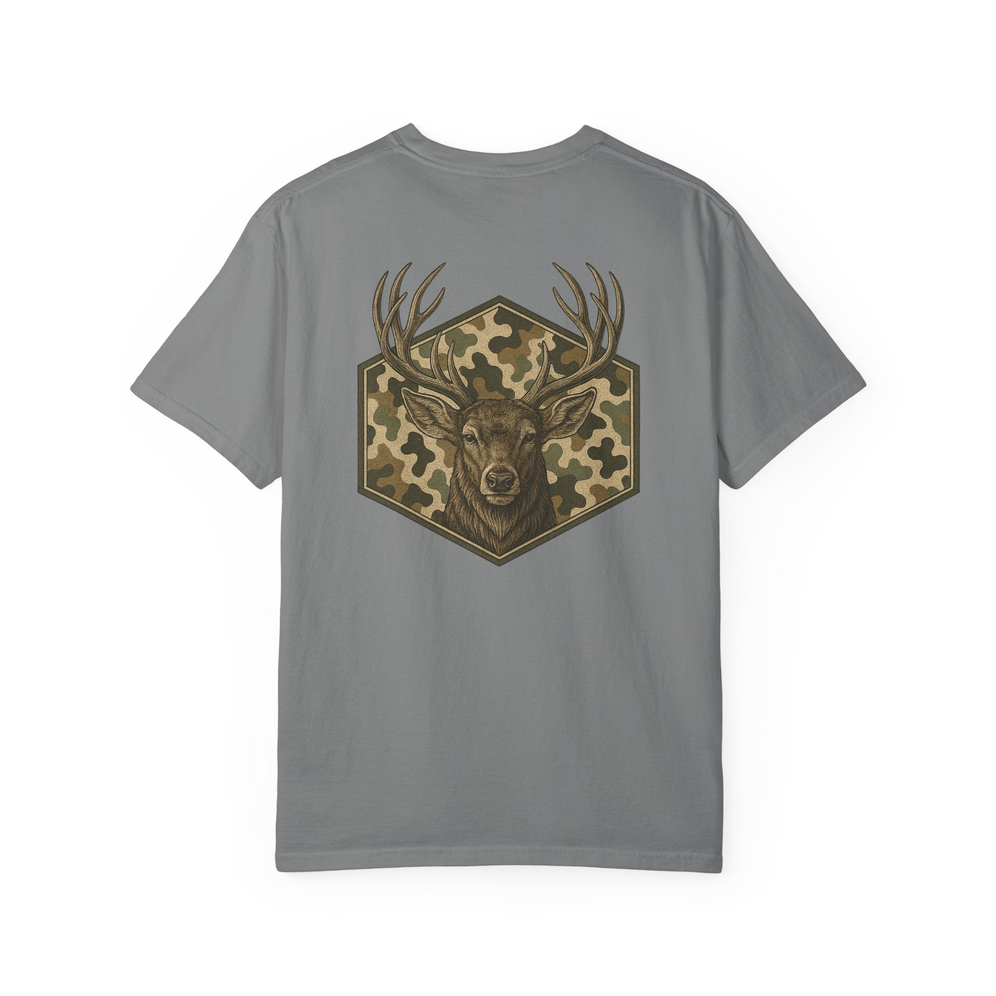 Camo Deer Comfort Colors Graphic Tee