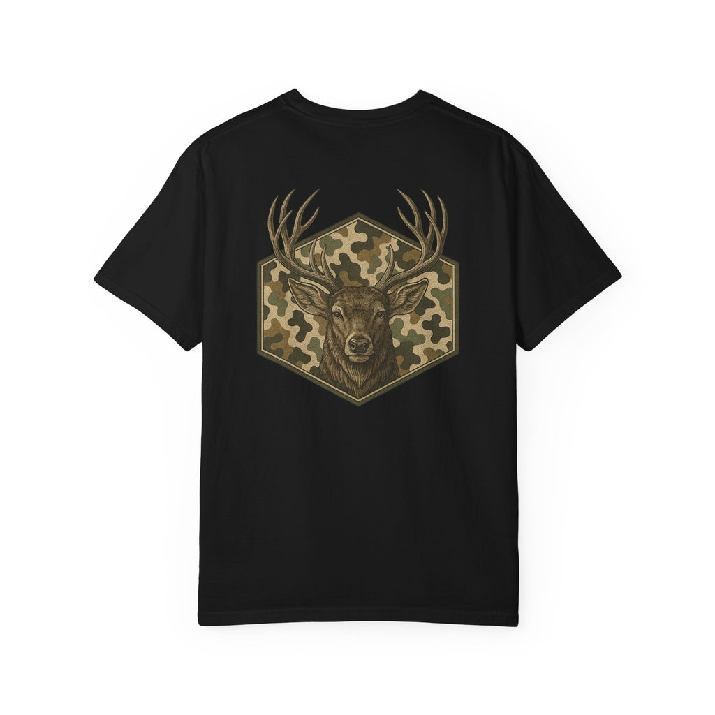 Camo Deer Comfort Colors Graphic Tee