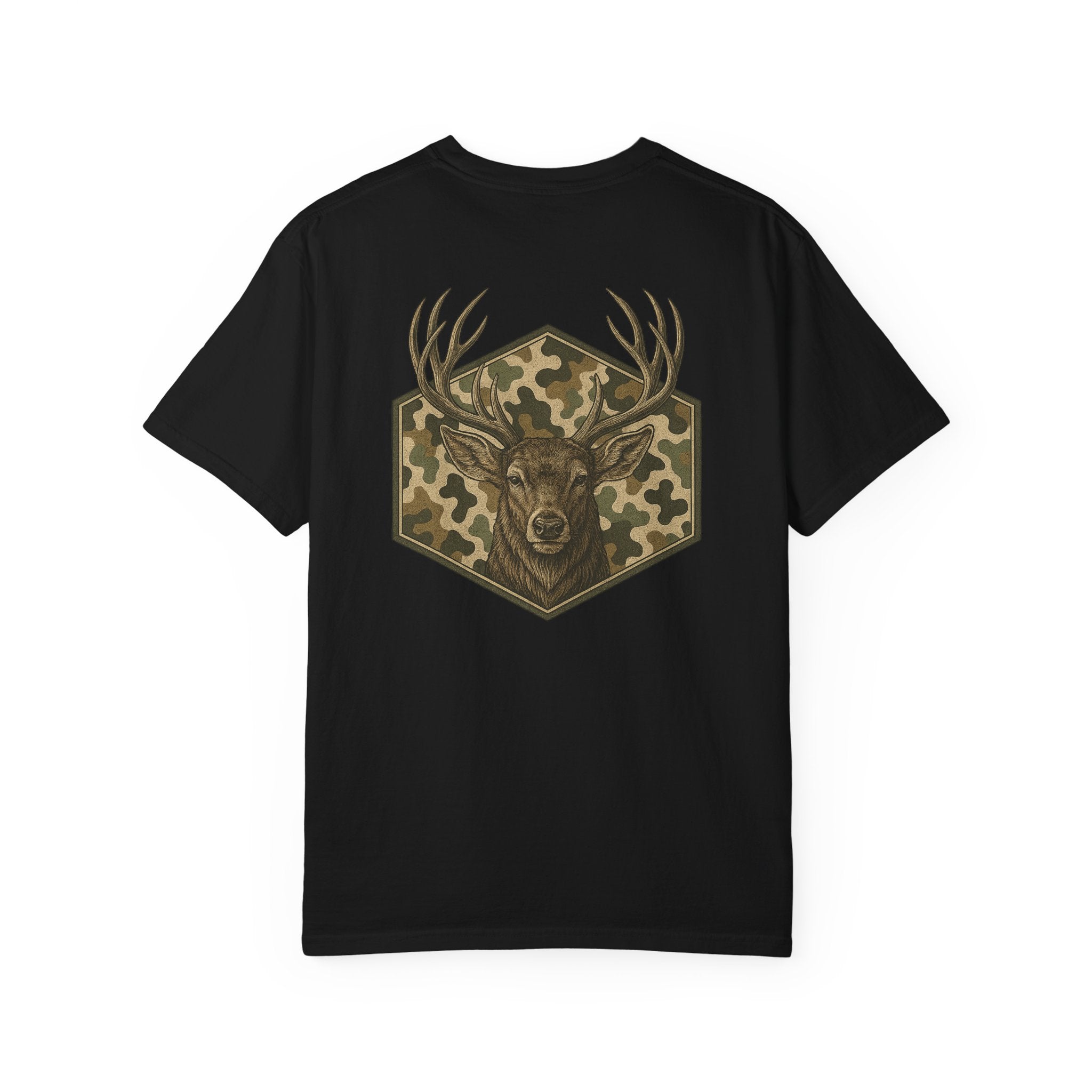 Camo Deer Comfort Colors Graphic Tee